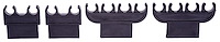 Spark Plug Wire Retainer Set Fits Select 1968-1974 Chevrolet Big Blocks [Plug-In Style, 4-Piece Set]