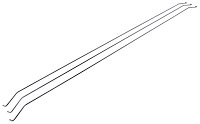 Headliner Bows for 1968-1972 Chevrolet El Camino [3 Bows]