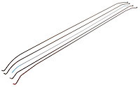 Headliner Bows Fits Select 1966-1967 GM A-Body 2-Door Coupes [5 Bows]