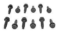 Upper & Lower Door Hinge Bolt Set Fits Select 1968-1972 GM A-Body Models [Set of 12]