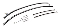 Quarter Glass Run Channel Kit for 1964-1965 Oldsmobile Cutlass, F85, 442 [2-Door Sedan, With Chrome Bead]