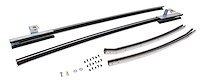 Quarter Glass Run Channel Kit for 1968 Chevrolet Chevy II, 1969-1972 Chevrolet Nova [2-Door Sedan, With Chrome Bead]
