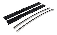 Vertical Quarter Glass Window Channel Guides for 1973-1974 Chevrolet Nova [2-Door Sedan]