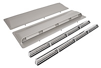 Hood Inserts w/ Housings 1966 Chevrolet Chevelle SS, El Camino SS, Malibu SS