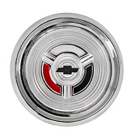 Steering Wheel Horn Button Cap for Select 1964 Chevrolet Models w/OEM 2-Spoke Wood Steering Wheel