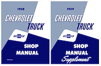 Shop and Supplement Manual Set for 1959 Chevrolet Trucks