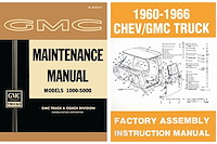 Shop and Assembly Manual Set for 1962 GMC Trucks