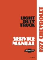 Shop Manual for 1977 Chevrolet Trucks