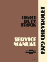 Shop Manual for 1979 Chevrolet Trucks