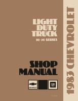 Shop Manual for 1983 Chevrolet Trucks