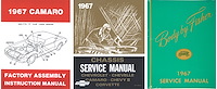 Shop Manual Set for 1967 Chevrolet Camaro