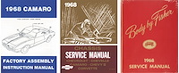 Shop Manual Set for 1968 Chevrolet Camaro