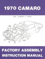 Factory Assembly Instruction Manual for 1970 Chevrolet Camaro