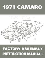 Factory Assembly Instruction Manual for 1971 Chevrolet Camaro