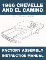 Factory Assembly Instruction Manual for 1966 Chevrolet Chevelle and El Camino