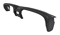Dash Pad for 1969-1970 Ford Mustang w/A/C, OEM-Style [Vinyl-Wrapped, Black]