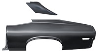 Full Quarter Panel W/Sail Panel Kit for 1970-1972 Chevrolet Nova, 1971-1972 Pontiac Ventura 2-Door Coupe [Left/Driver Side]