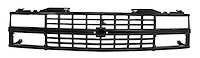 Grille Fits Select 1988-1993 Chevrolet Trucks, Blazer, Suburban w/Dual Composite Headlamps [Black]