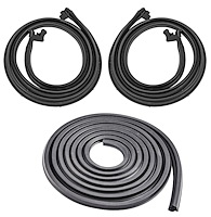 Weatherstrip w/Reproduction Felts Kit for 1964-1965 Chevy Chevelle 2-Door Hardtop