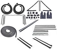 Weatherstrip w/Authentic OE Felts Kit for 1964 Chevy Chevelle Convertible