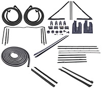 Weatherstrip w/Authentic OE Felts Kit for 1965 Chevy Chevelle Convertible