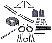 Weatherstrip w/Authentic OE Felts Kit for 1966 Chevy Chevelle Convertible