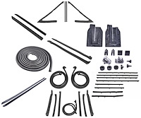 Weatherstrip w/Authentic OE Felts Kit for 1967 Chevy Chevelle Convertible