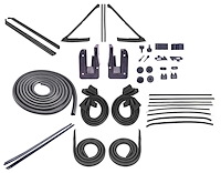 Weatherstrip w/Reproduction Felts Kit for 1968 Chevy Chevelle 2-Door Hardtop