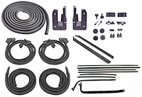 Weatherstrip w/Authentic OE Felts Kit for 1970-1972 Chevy Chevelle 2-Door Hardtop