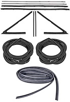 Weatherstrip w/Reproduction Felts Kit for 1965 Chevy El Camino