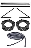 Weatherstrip w/Reproduction Felts Kit for 1968-1972 Chevy El Camino