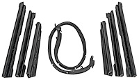Convertible Roof Rail Weatherstrip Kit for 1968-1972 Buick Skylark, Chevrolet Chevelle, Olds Cutlass, Pontiac GTO