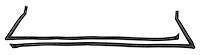 Roof-Rail Weather Stripping Seals for 1982-1992 Chevrolet Camaro & Pontiac Firebird Coupe Models