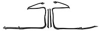 T-Top Weatherstrip Seal Set for 1978-1981 Chevrolet Camaro & Pontiac Firebird Coupe