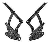 Hood Hinges w/Springs Fits Select 1968-1979 Chevy Bel Air, Biscayne, Caprice, Chevelle, El Camino, Impala, Nova, Pontiac Ventura