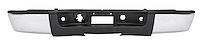 Rear Step Bumper for 2007-2013 Chevrolet Silverado & GMC Sierra 1500 Trucks, without Backup Sensor Holes [Chrome]
