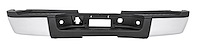 Rear Step Bumper for 2007-2010 Chevrolet Silverado & GMC Sierra 3500HD Dually Rear Trucks, w/out Backup Sensor Holes [Chrome]