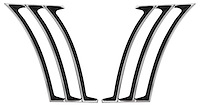 Rear Quarter Panel Louvers for 1969 Chevrolet Camaro