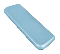 Armrest Pad Fits Select 1965-1967 GM Models, Rear [Left/Driver or Right/Passenger Side, OE-Style Madrid Grain, Light Blue]