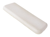 Armrest Pad Fits Select 1965-1967 GM Models, Rear [Left/Driver or Right/Passenger Side, OE-Style Seville Grain, White]