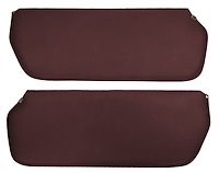 Sun Visors for 1973-1987 Chevrolet/GMC Truck, Suburban, Blazer, K5 Blazer, Jimmy [Madrid Grain Vinyl, Dark Red]