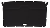 ABS Plastic Headliner for 1973-1987 Chevrolet/GMC Standard Cab Truck [Foambacked Cloth, Black]