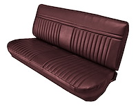 Front Bench Seat Upholstery for 1981-1987 Chevrolet/GMC Standard/Crew Cab Truck [Madrid Grain Vinyl, Maroon]