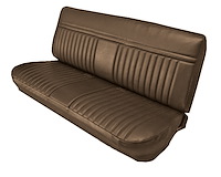 Front Bench Seat Upholstery for 1981-1987 Chevrolet/GMC Standard/Crew Cab Truck [Madrid Grain Vinyl, Dark Saddle]