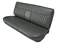 Front Bench Seat Upholstery for 1981-1987 Chevrolet/GMC Standard/Crew Cab Truck [Madrid Grain Vinyl, Charcoal]