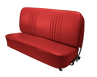 Bench Seat Upholstery for 1955 (2nd Series)-1959 Chevrolet/GMC Standard Cab Truck [With Pleats, Red]