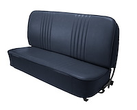 Bench Seat Upholstery for 1955 (2nd Series)-1959 Chevrolet/GMC Standard Cab Truck [With Pleats, Navy Blue]