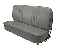 Bench Seat Upholstery for 1955 (2nd Series)-1959 Chevrolet/GMC Standard Cab Truck [With Pleats, Medium Gray]
