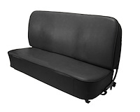 Bench Seat Upholstery for 1955 (2nd Series)-1959 Chevrolet/GMC Standard Cab Truck [Without Pleats, Black]