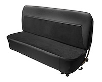 Bench Seat Upholstery for 1955 (2nd Series)-1959 Chevrolet/GMC Standard Cab Truck [Cameo Style, Black/Black]